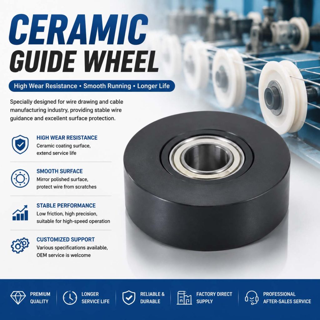 Ceramic Guide Wheel for Wire Drawing Industry | High Wear Resistance Solution for Precision Wire Processing