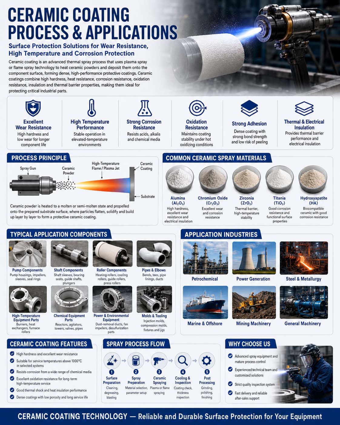 Ceramic Thermal Spray Coating Technology | Advanced Wear, Heat and Corrosion Protection Solutions