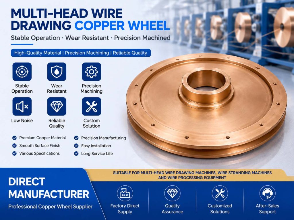 Multi-Head Wire Drawing Machine Copper Wheel