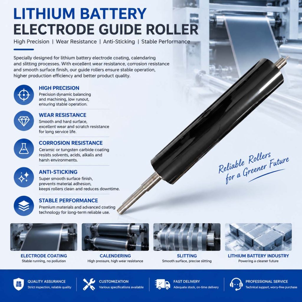 Ceramic Coating for Lithium Battery Electrode Rollers and Heating Rollers