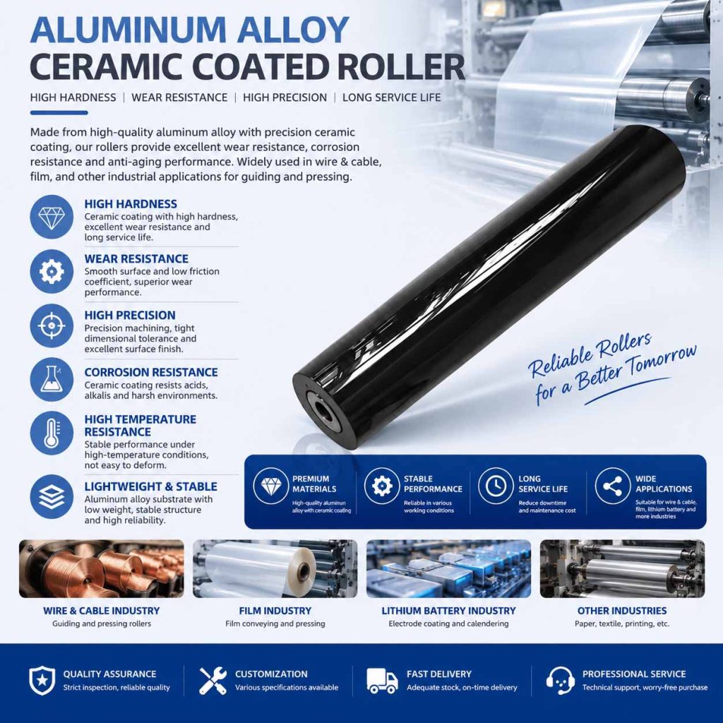 45 Steel Ceramic Coated Roller