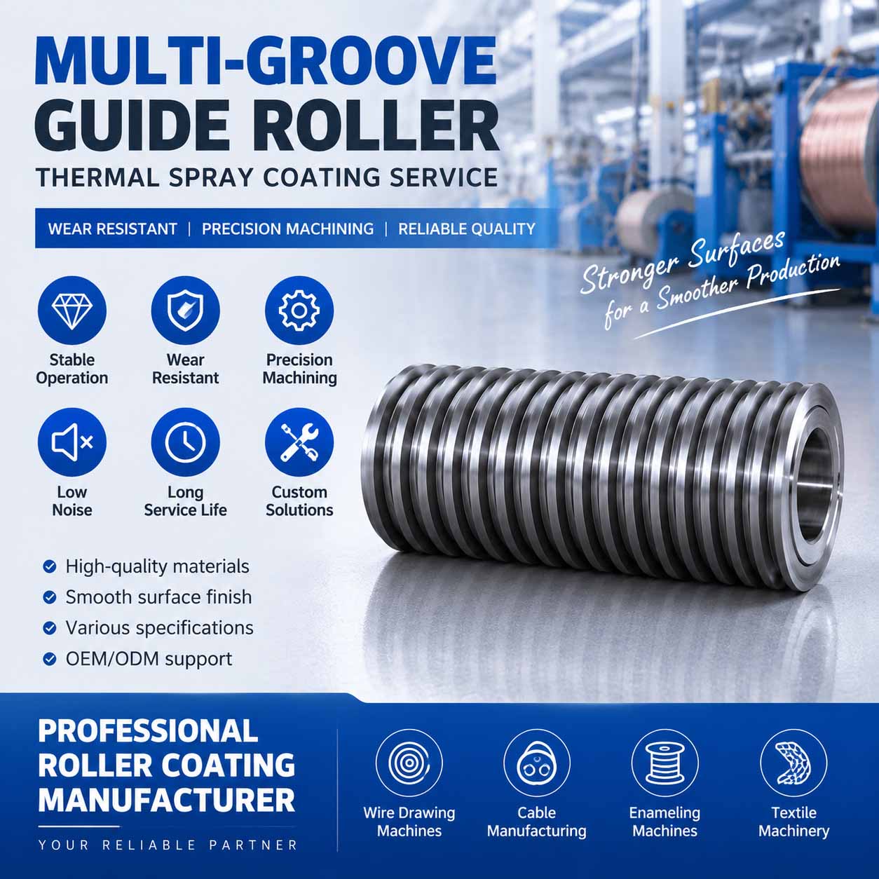 Multi-Groove Roller Coating Processing Multi-Groove Roller Coating Processing