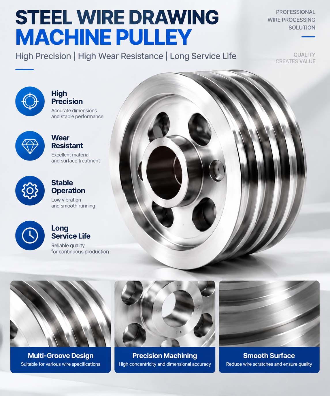 Steel Wire Drawing Machine Pulley