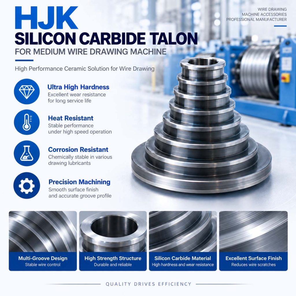 HJK Silicon Carbide Capstan for Medium Wire Drawing Machine