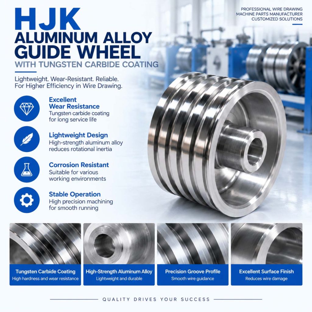 HJK Aluminum Alloy Guide Wheel with Tungsten Carbide Coating