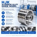 HJK Aluminum Alloy Guide Wheel with Tungsten Carbide Coating