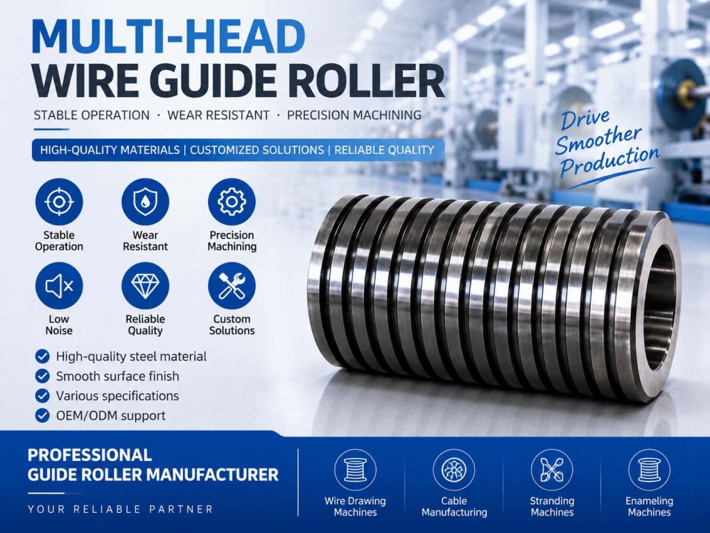 Multi-Head Wire Guide Roller Ceramic Coating