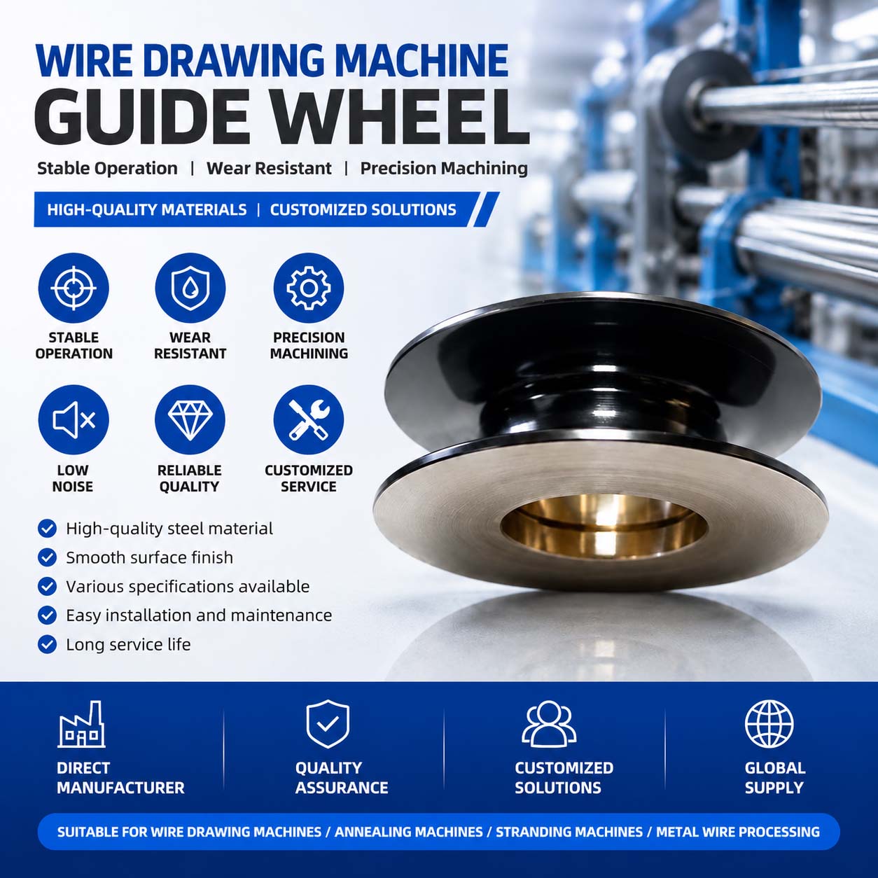 Wire Drawing Machine Guide Wheel Wire Drawing Machine Guide Wheel