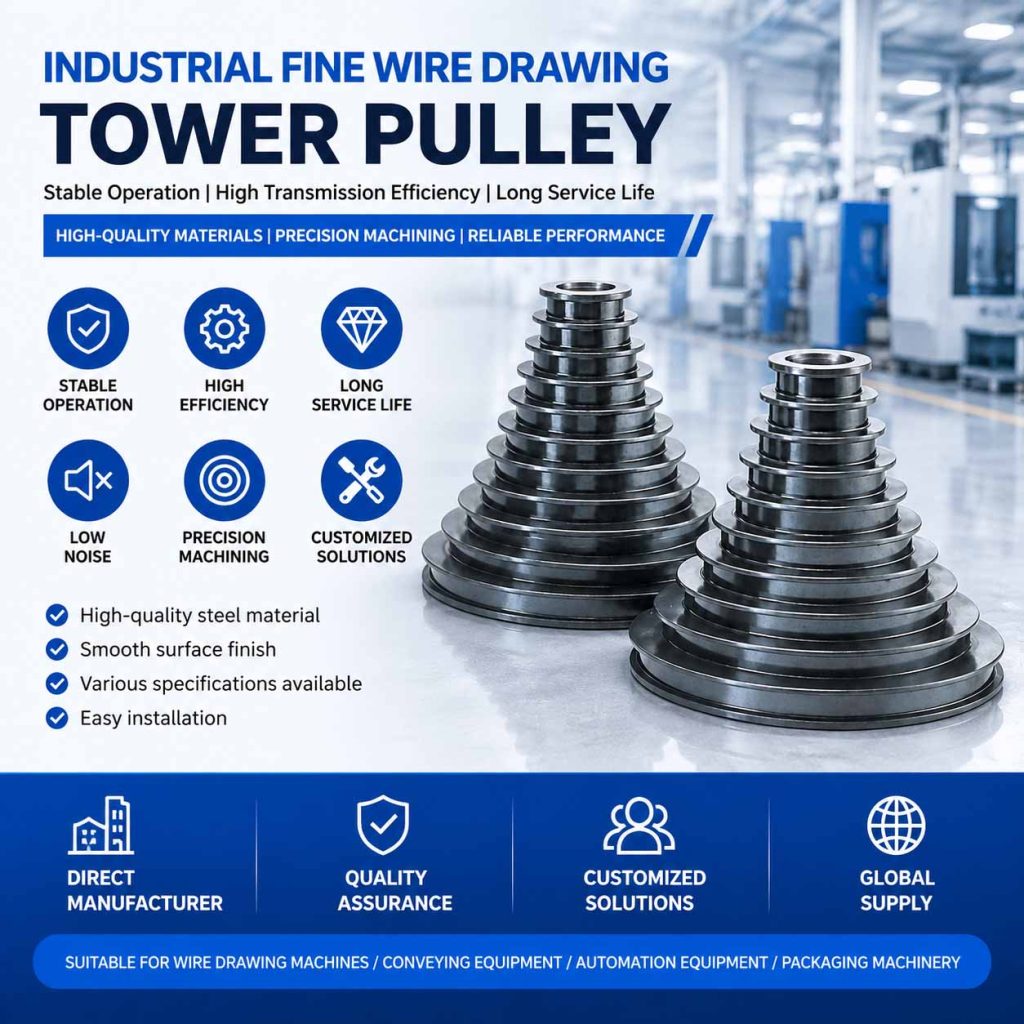 Industrial Fine Wire Drawing Tower Pulley