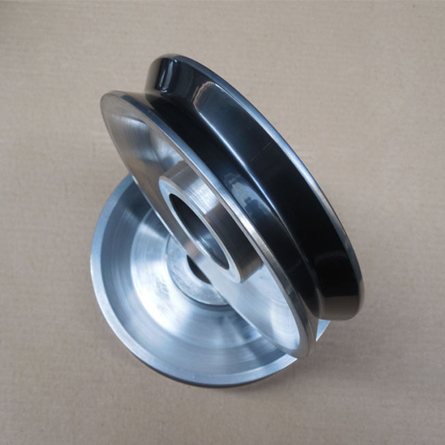 Large Diameter Copper Wire Guide Pulley ,Electric Wire Cable Pulley, Ceramic Coated Aluminum Pulley