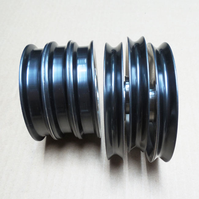 Extruding Machine Chrome Oxide Coated Water Groove Pulley With Surface Mirror Finish