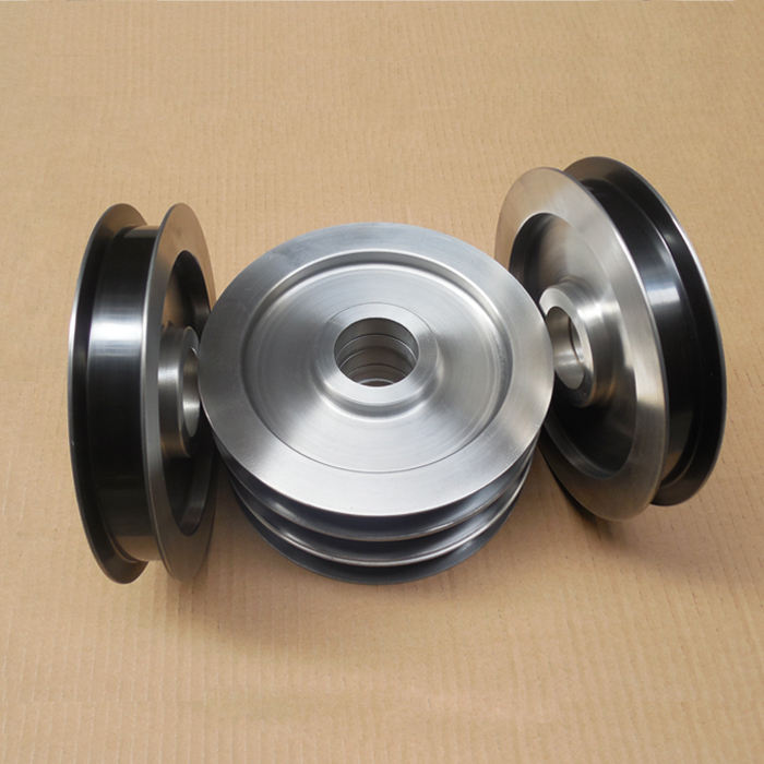 Aluminum V-Belt Wire Guide Deflection Pulley OEM for Machinery Industry