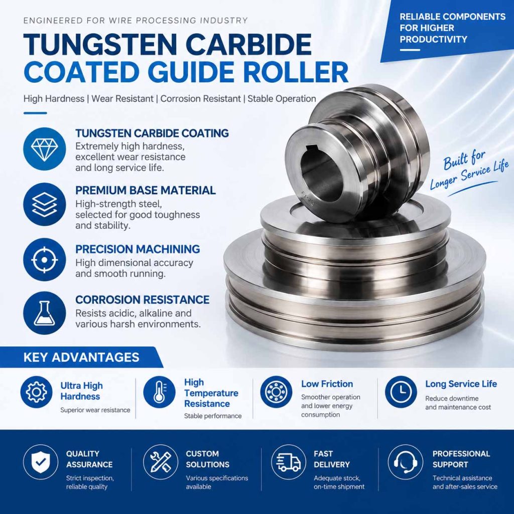 Custom Wire Drawing Tower Wheels and Guide Rollers
