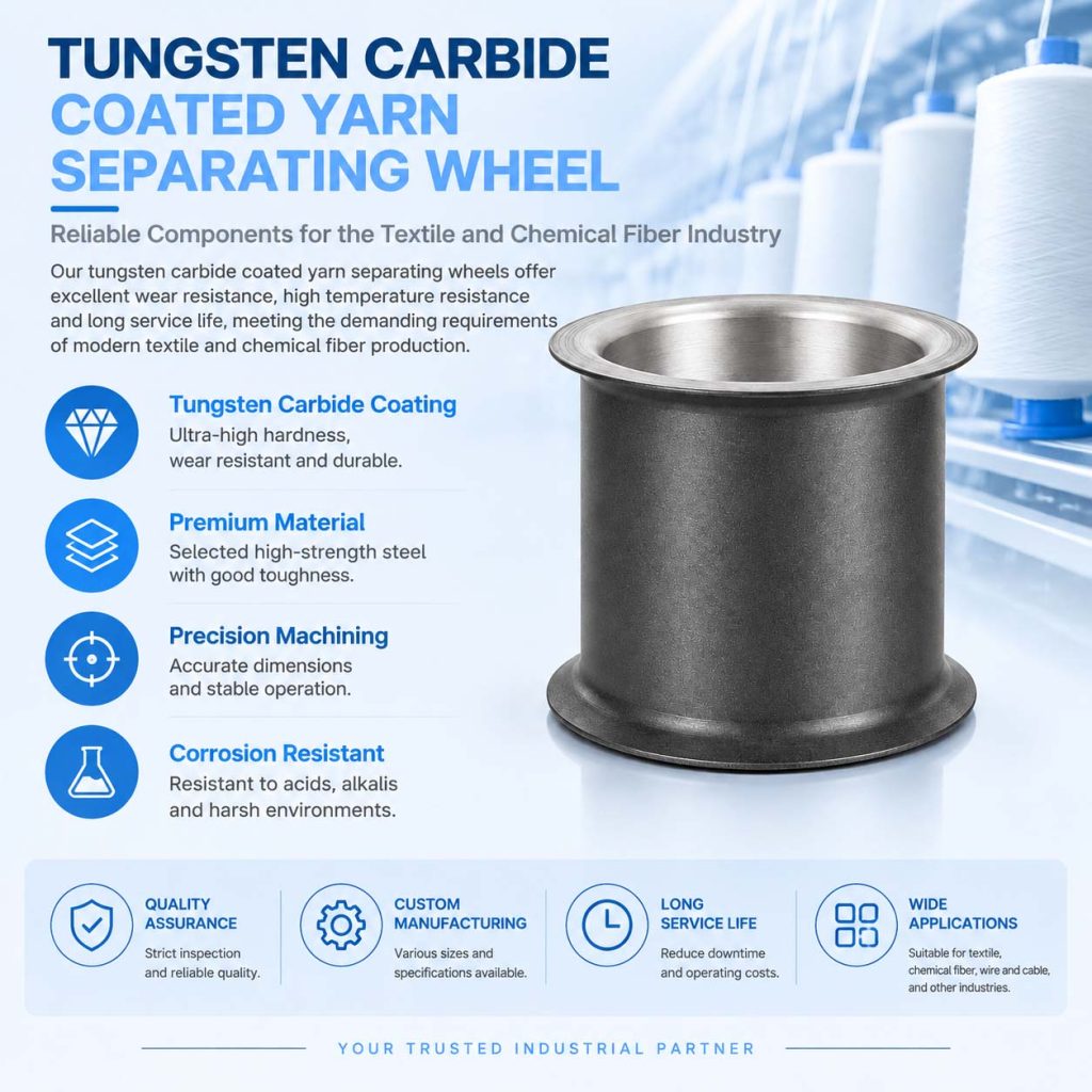 Alumina-Titania Ceramic Coated Yarn Separating Wheel