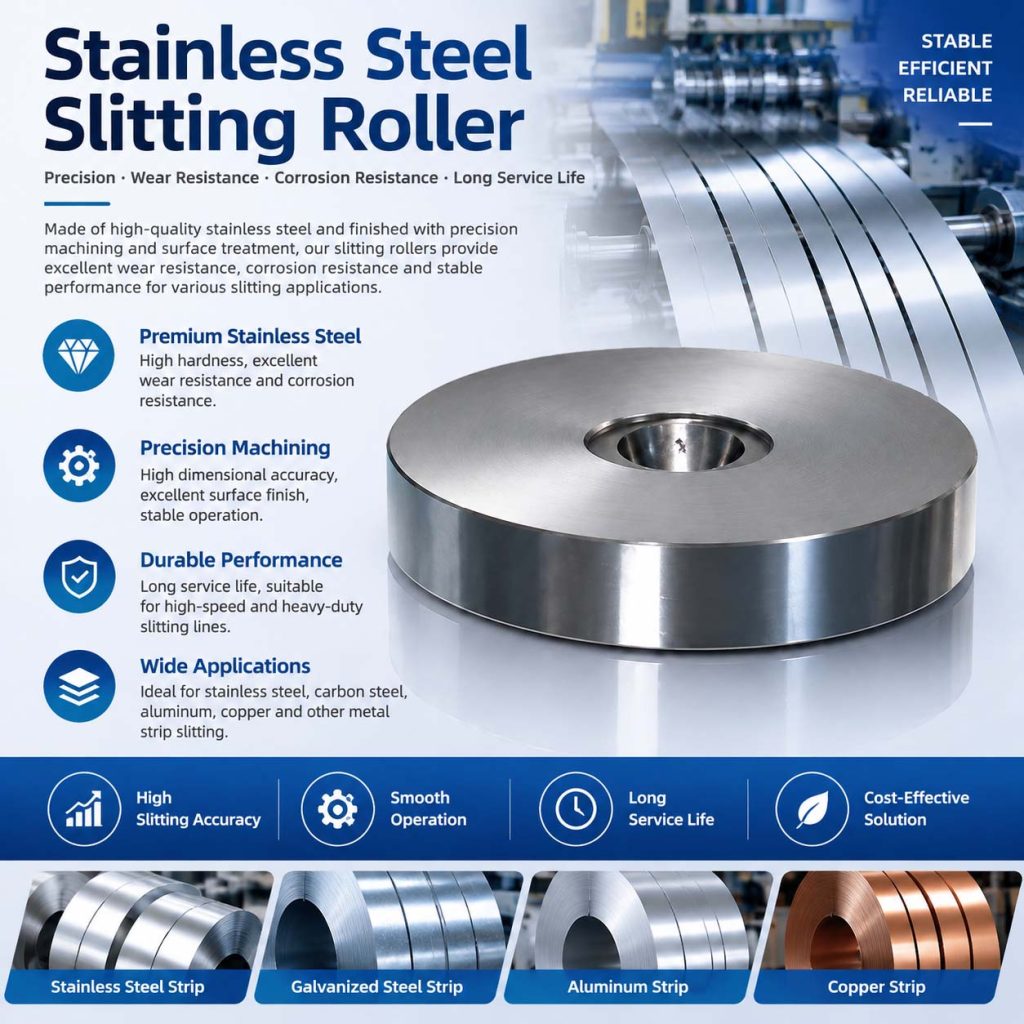 Stainless Steel Slitting Roller for Strip Processing Machine