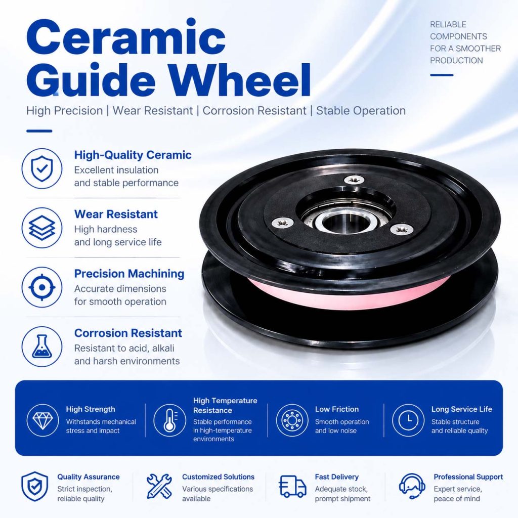 CR1004 Ceramic Coated Pressure Wheel & Wire Guide Wheel