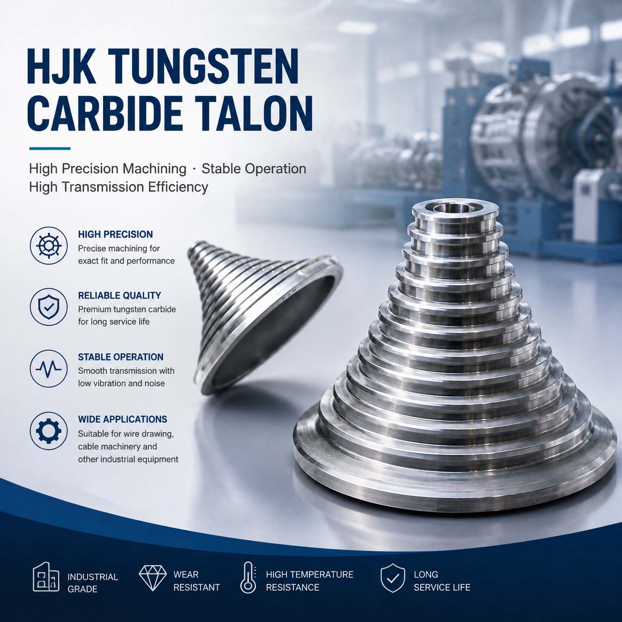 Tungsten Carbide Coated Tower Pulley Tungsten Carbide Coated Tower Pulley