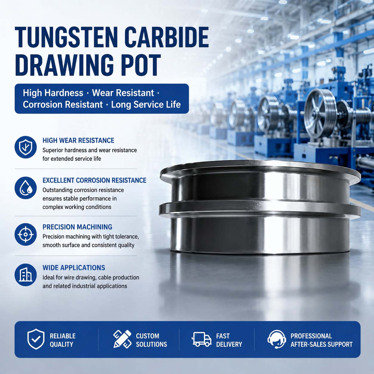 Tungsten Carbide Wire Drawing Pot for Wire Drawing Machine