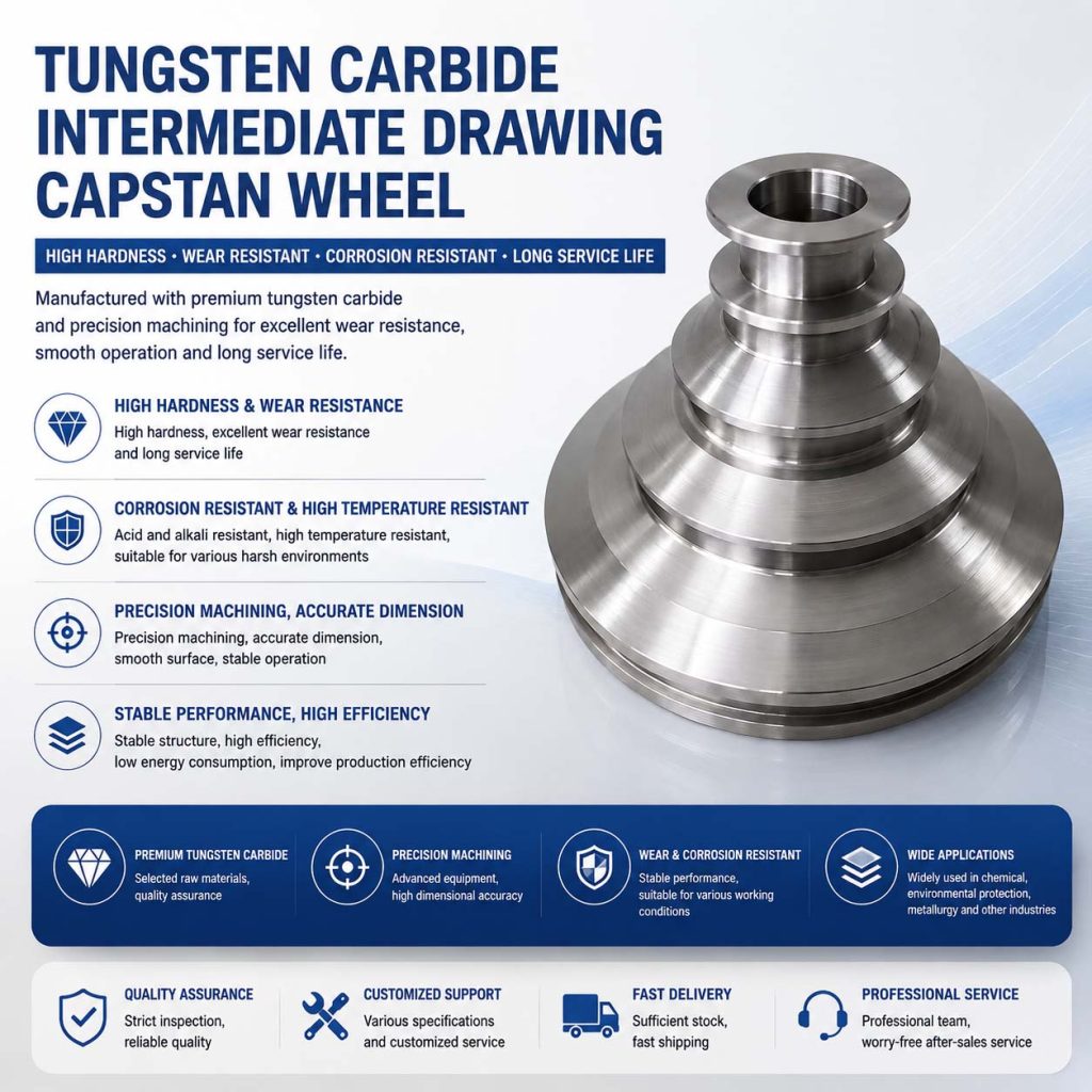 Tungsten Carbide Capstan Wheel