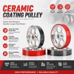 PU Coated Pulley 191*40 With Coating Ceramic Meter Counting Pulley 191*40