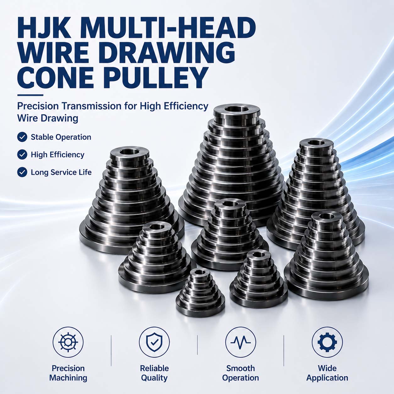 Multi-Head Wire Drawing Machine Tower Pulley
