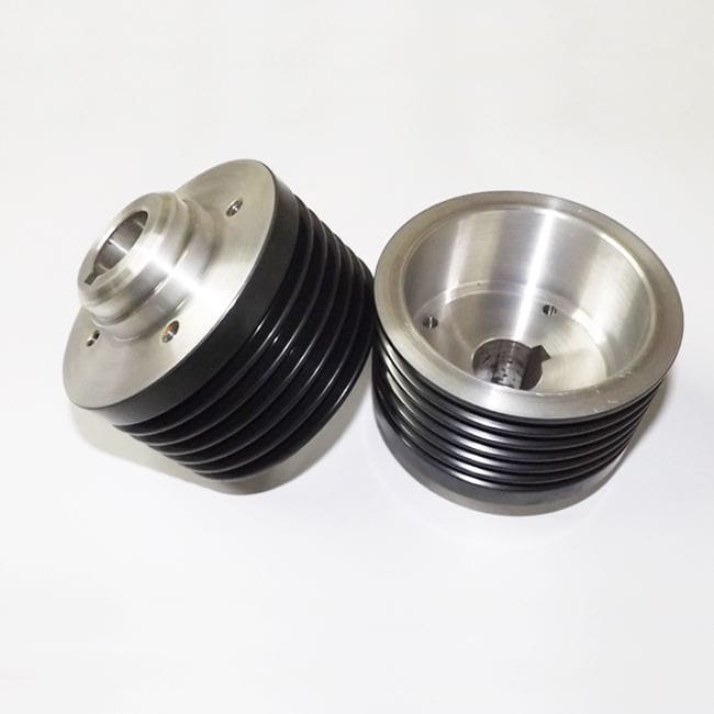 Fine Polished Aluminum Spray V-Belt Flat Belt Wire Guide Pulley for Machinery Industry