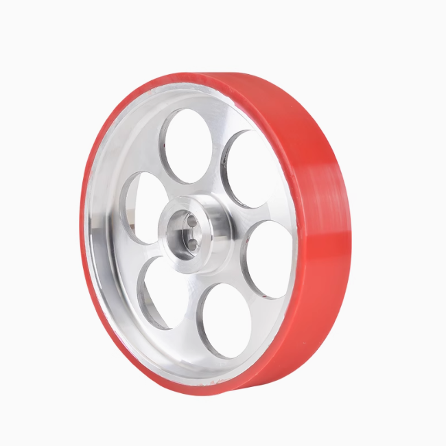 PU Coated Pulley 191*40 With Coating Ceramic Meter Counting Pulley 191*40