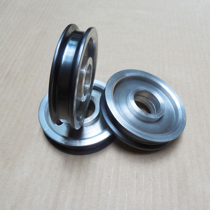 Hot Selling OEM Single Groove Diamond Polish Ceramic Coated Round Belt Wire Winding Pulley 20mm Bore Diameter