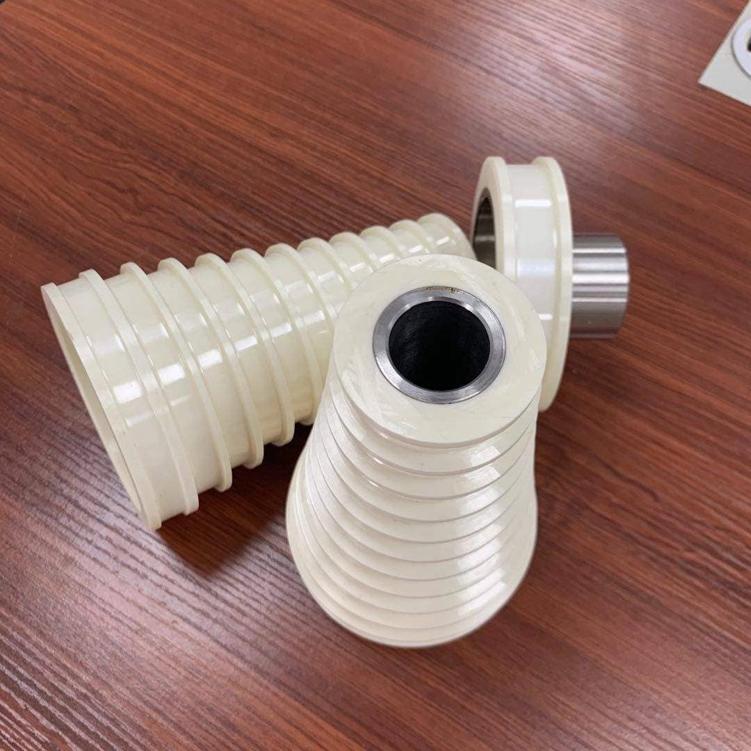 Yellow/White Zro2 Ceramic Flat Belt Step Pulley/Cones Capstan OEM for Wire Drawing Machines
