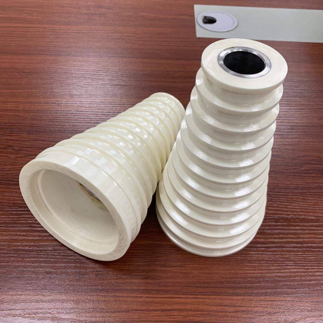 Yellow/White Zro2 Ceramic Flat Belt Step Pulley/Cones Capstan OEM for Wire Drawing Machines