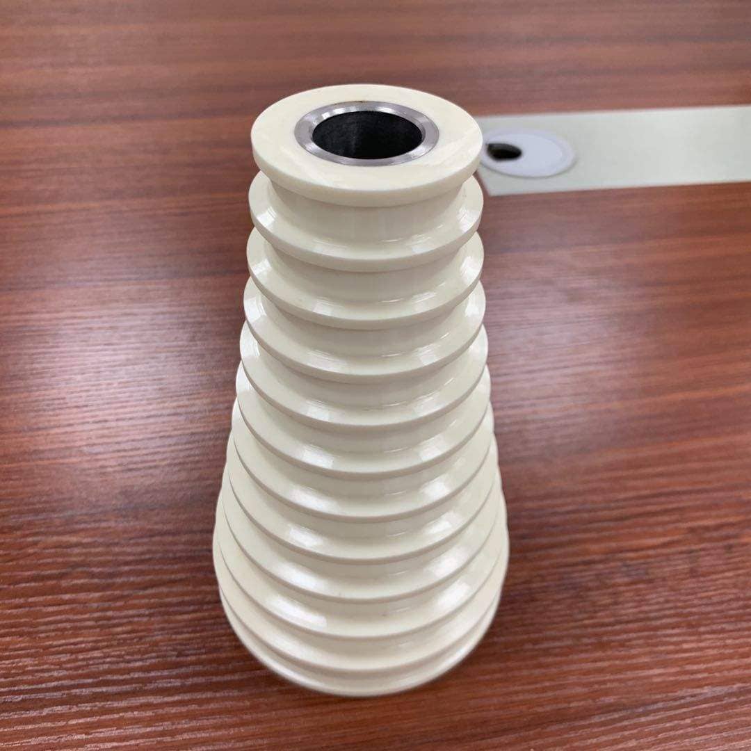 Yellow/White Zro2 Ceramic Flat Belt Step Pulley/Cones Capstan OEM for Wire Drawing Machines