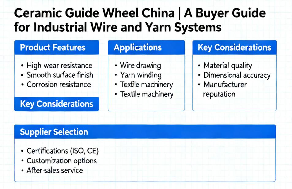 Ceramic Guide Wheel China | A Buyer Guide for Industrial Wire and Yarn Systems