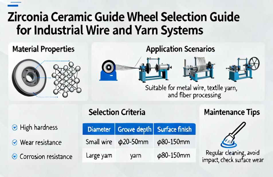 Zirconia Ceramic Guide Wheel | Selection Guide for Industrial Wire and Yarn Systems