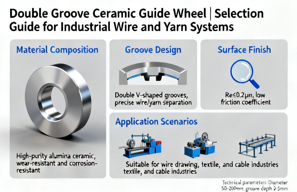 Double Groove Ceramic Guide Wheel | Selection Guide for Industrial Wire and Yarn Systems