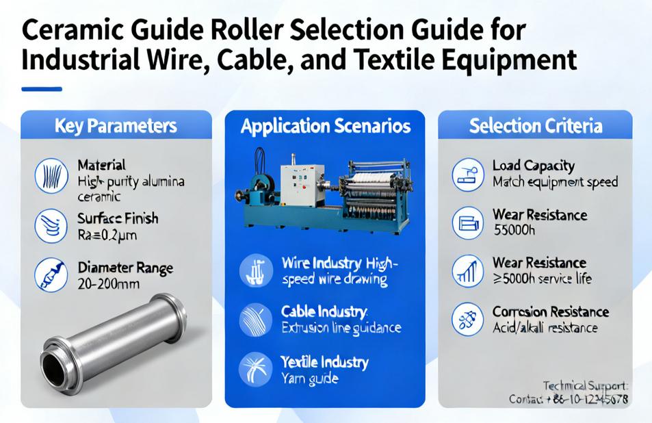 Ceramic Guide Roller Selection Guide for Industrial Wire, Cable, and Textile Equipment