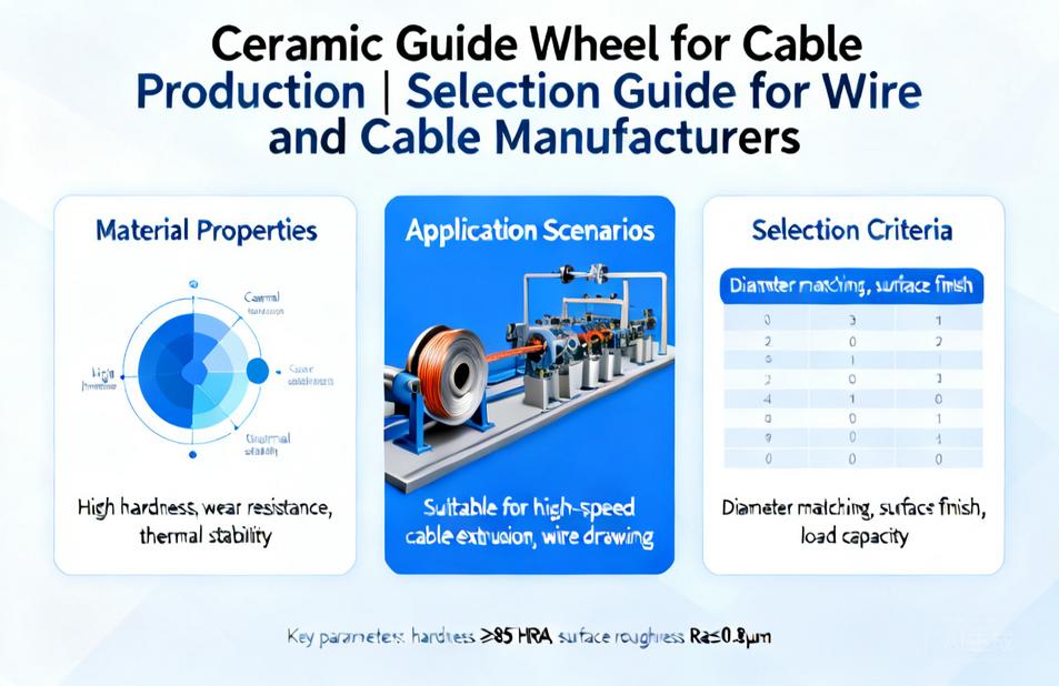Ceramic Guide Wheel for Cable Production | Selection Guide for Wire and Cable Manufacturers