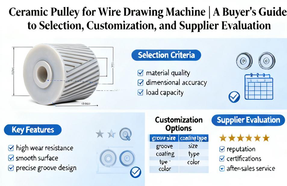 Ceramic Pulley for Wire Drawing Machine | A Buyer’s Guide to Selection, Customization, and Supplier Evaluation