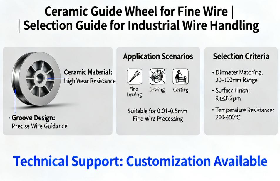 Ceramic Guide Wheel for Fine Wire | Selection Guide for Industrial Wire Handling